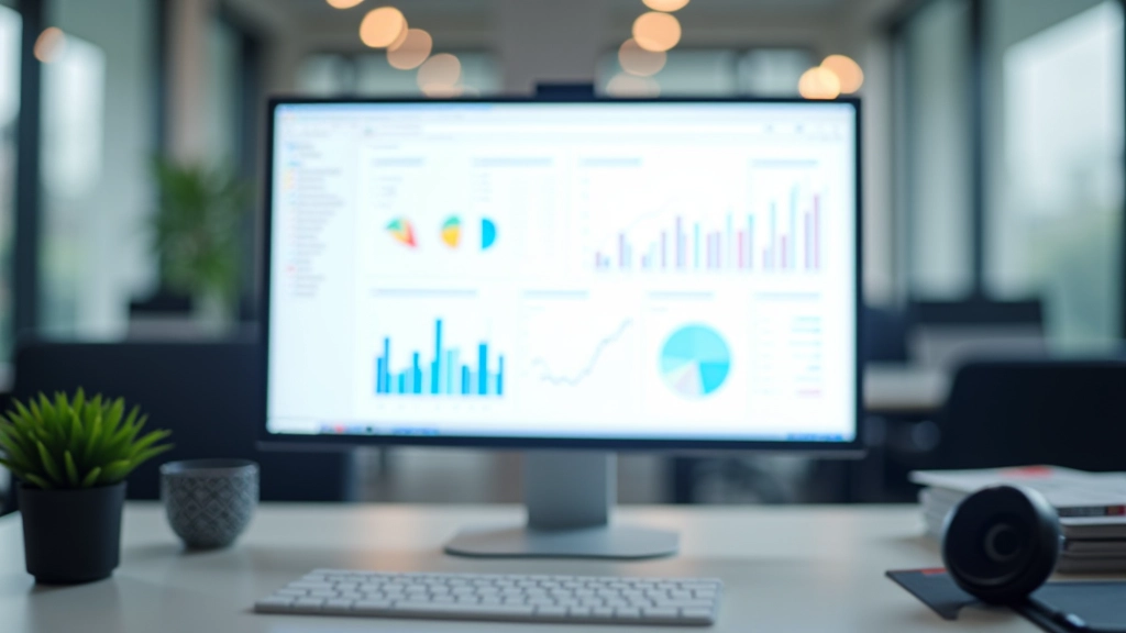 Business-Dashboard mit Kennzahlen und Grafiken, BIP-Beitrag und Wirtschaftsdaten des Mittelstands